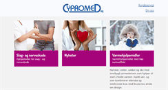 Desktop Screenshot of cypromed.no